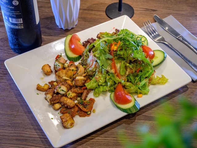 Kalmar mit Salat